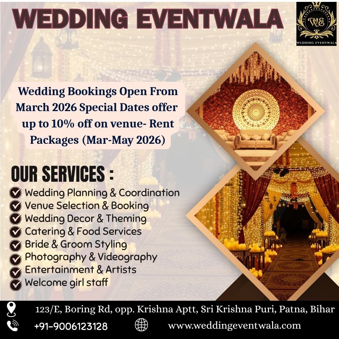 Wedding Bookings Open Patna