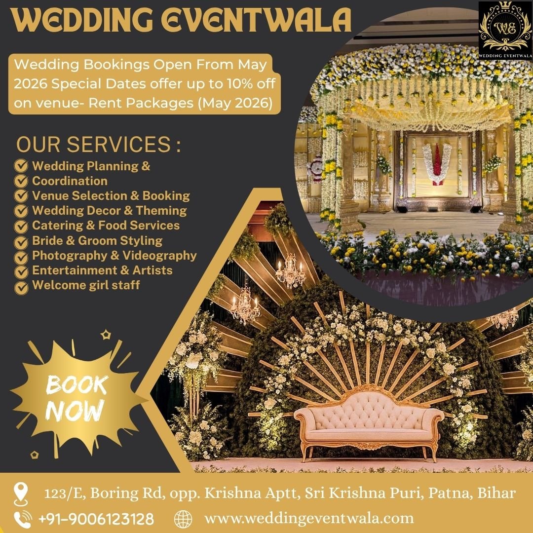 Wedding Bookings Open May 2026